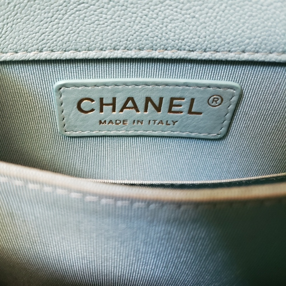 Chanel boy caviar north south blue bag - Picture 6 of 16